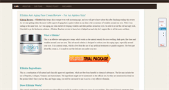 Desktop Screenshot of elliskinantiaging.com